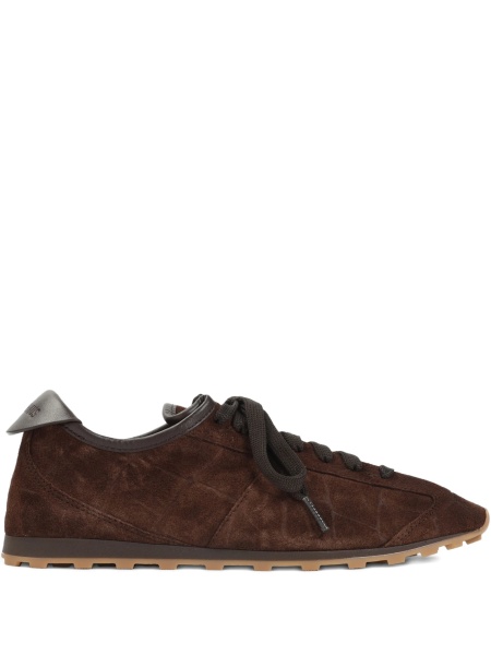 Sneakers JACQUEMUS maro din poliuretan si piele intoarsa