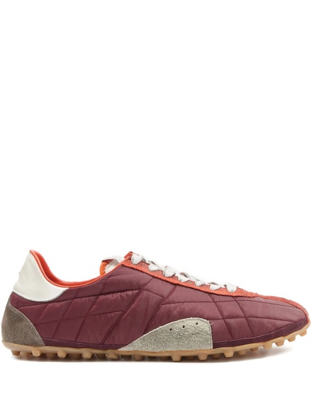 Sneakers Maison Margiela rosii din piele intoarsa si polyester
