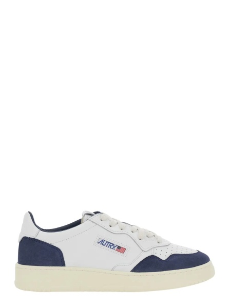 Sneakers 'Medalist' Blue Low Top Sneaker with Logo Patch on Side and Tongue and Logo Lettering on Heel in Suede and Leather for Men