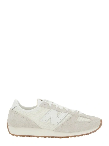 Sneakers New Balance albi din piele intoarsa
