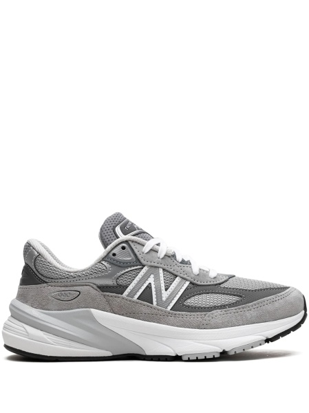 Sneakers New Balance gri din material textil si piele intoarsa