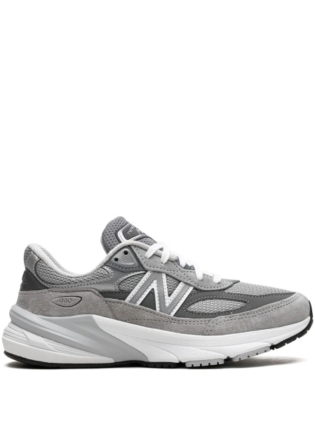 Sneakers New Balance gri din material textil si piele intoarsa
