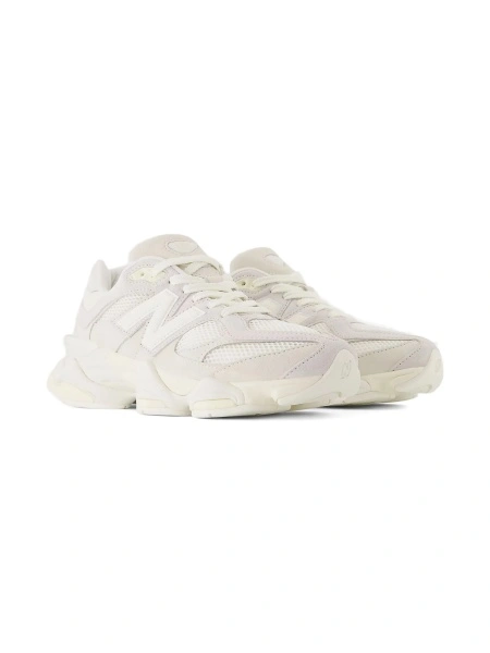Sneakers New Balance Kids albi din piele eco si material textil