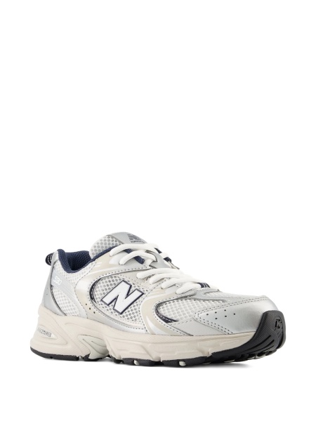 Sneakers New Balance Kids argintii din poliuretan