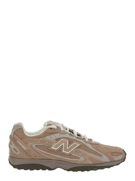 Sneakers New Balance maro din piele si textil