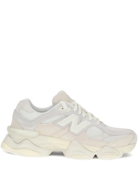 Sneakers New Balance neutri din piele intoarsa si plasa