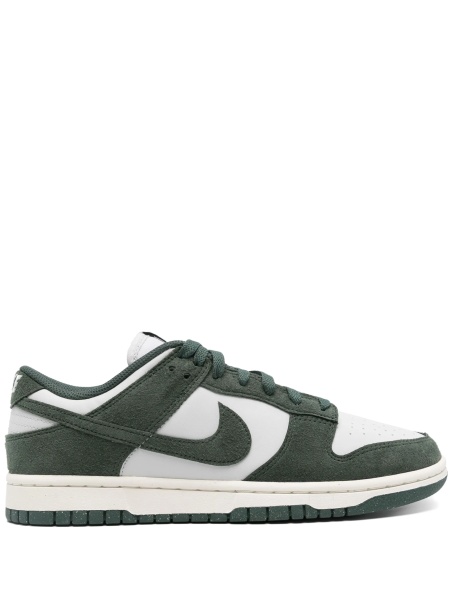 Sneakers Nike dunk verzi din piele intoarsa si piele