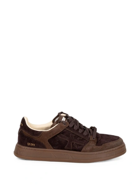 Sneakers Premiata maro din piele intoarsa