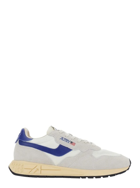 Sneakers 'Reelwind' Gray Sneakers with logo patch on the tongue in leather for men