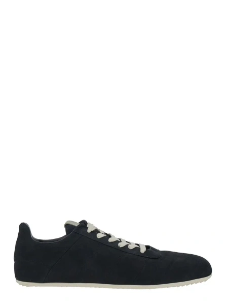 Sneakers Rick Owens negri din piele intoarsa