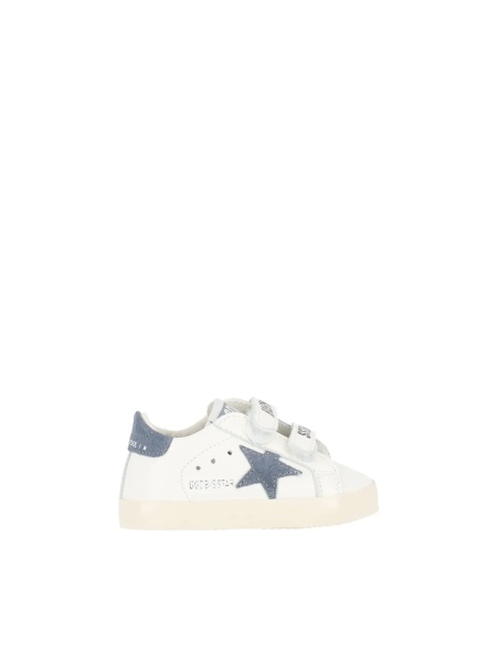 Sneakers SNEAKERS BABY SCHOOL NAPPA UPPER SUEDE STAR AND HEEL WHITE/BLUE DENIM