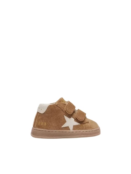 Sneakers SNEAKERS JUNE SUEDE UPPER TOE AND STRAP NAPPA STARP AND HEEL TOBACCO/CREAM