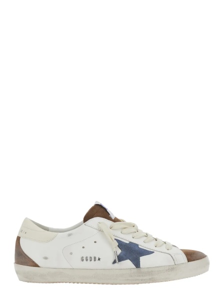 Sneakers 'Superstar' White Sneakers Low Top with star patch on the side in leather for men
