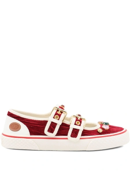 Sneakers Valentino Garavani rosii din piele
