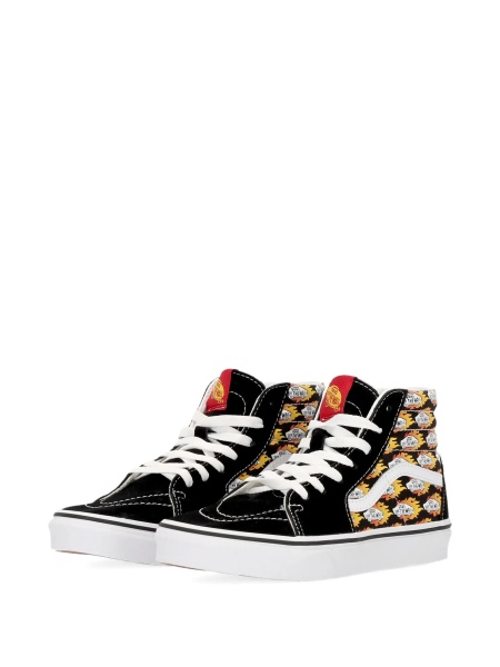 Sneakers Vans negri din material textil si piele intoarsa