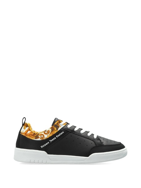 Sneakers Versace Jeans Couture negri din piele