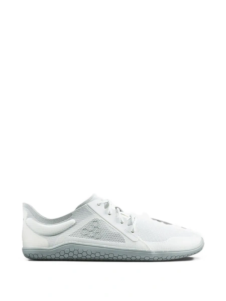 Sneakers Vivobarefoot albi din poliester reciclat