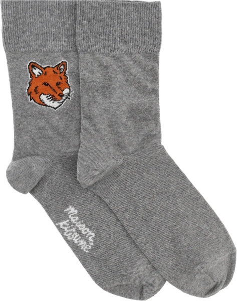 Sosete MAISON KITSUNÉ Calzini "Fox Head" Con Logo