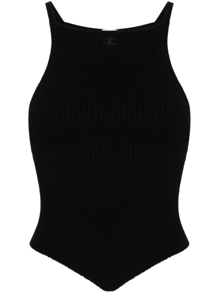 Top tricotat COURRÈGES negru