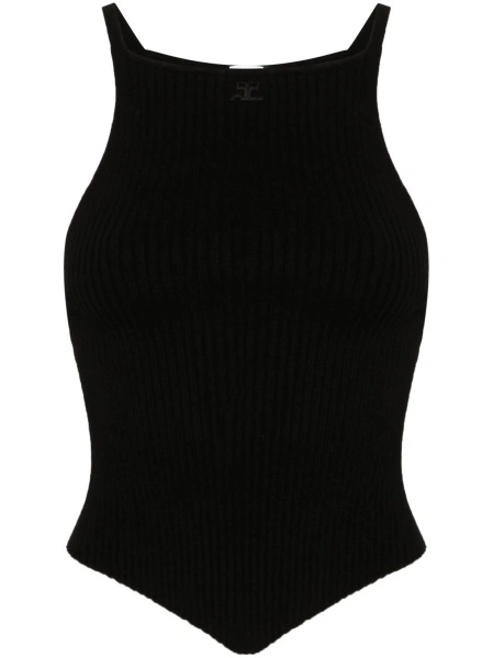 Top tricotat COURRÈGES negru