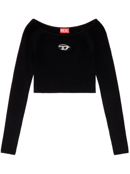 Top tricotat Diesel negru