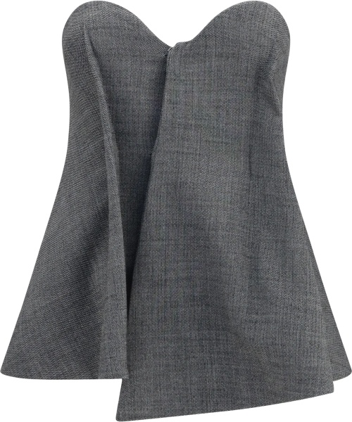 Topuri Asymmetrical wool Corset
