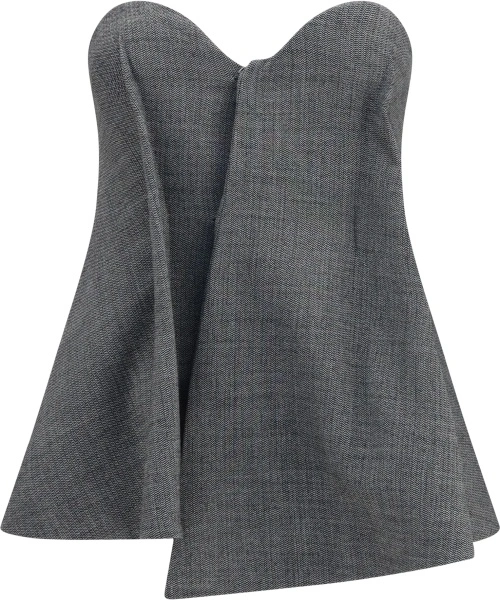Topuri Asymmetrical wool Corset