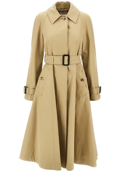 Trenciuri Gabardine fit-and-flare Ellingham car coat