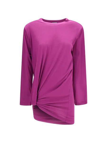 Tricou Balenciaga roz din bumbac
