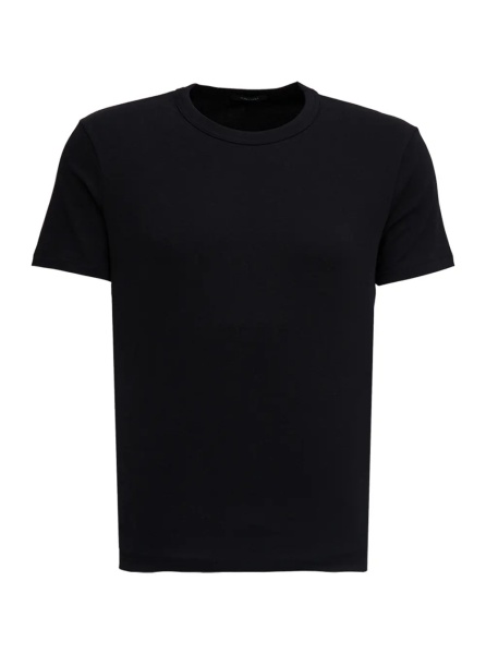 Tricou Black Crewneck T-Shirt in Cotton Man