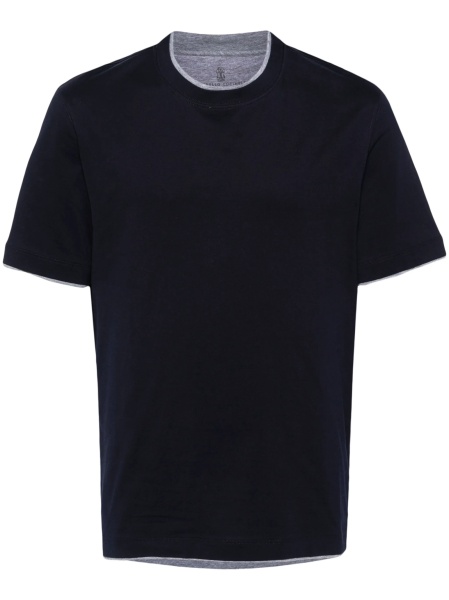 Tricou Brunello Cucinelli albastru