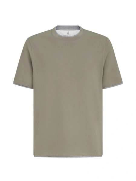 Tricou Brunello Cucinelli gri