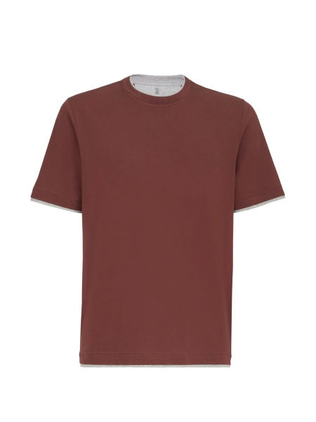 Tricou Brunello Cucinelli maro