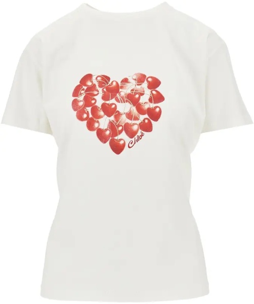 Tricou Cherry Heart print T-shirt