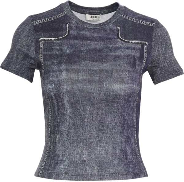 Tricou Denim look t-shirt