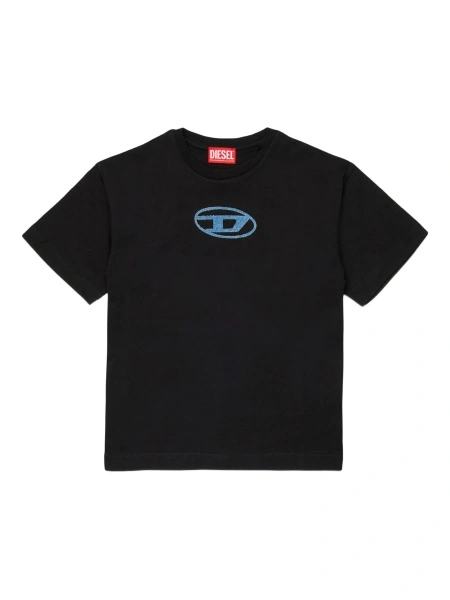 Tricou Diesel negru din bumbac