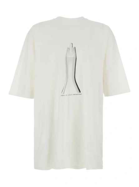 Tricou DRKSHDW alb din bumbac