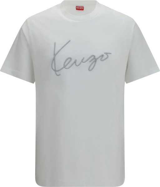 Tricou Embroidered signature cotton T-shirt