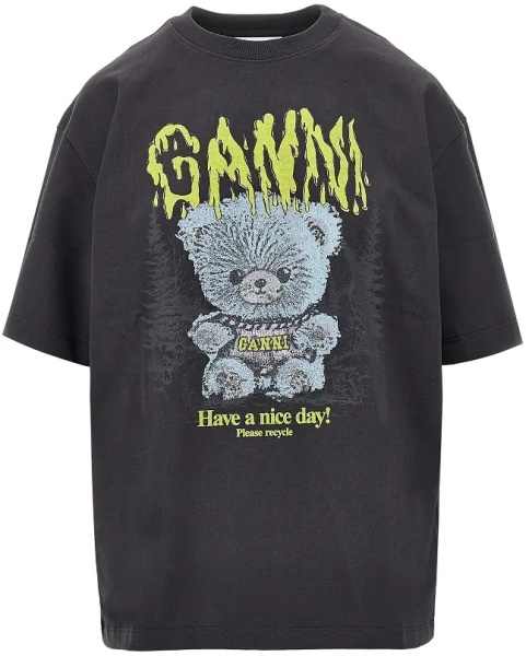 Tricou 'Forest Teddy' print Relaxed Fit T-shirt