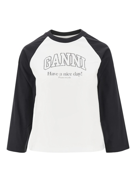 Tricou Ganni alb