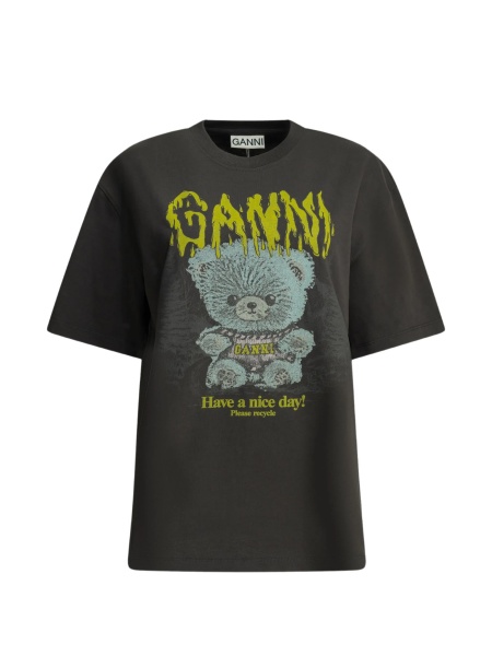 Tricou Ganni gri