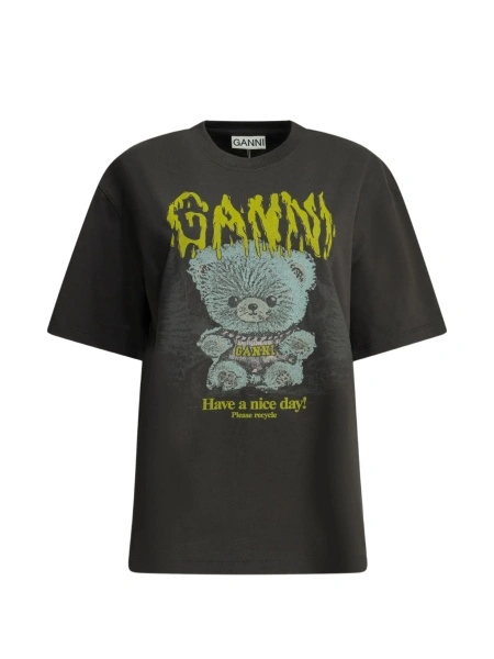 Tricou Ganni gri