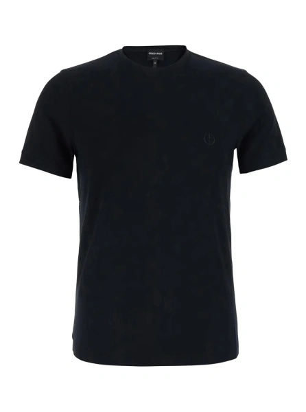 Tricou Giorgio Armani negru din vascoza