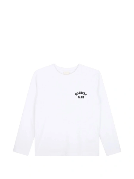Tricou Givenchy alb din bumbac organic