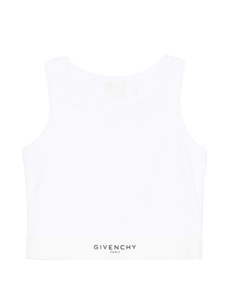 Tricou Givenchy alb din spandex/elastan si bumbac