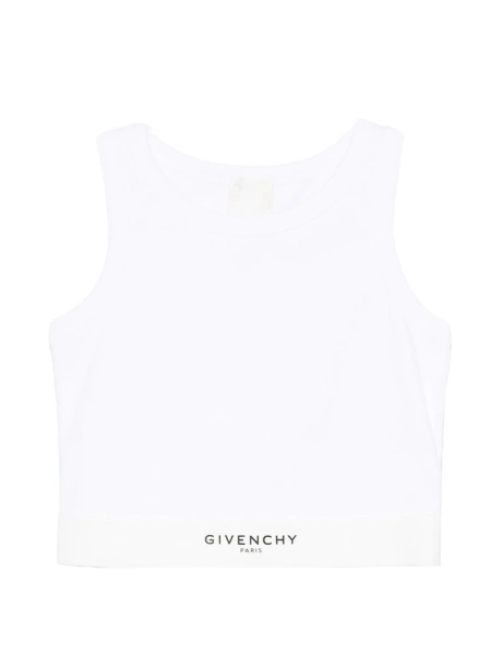 Tricou Givenchy alb din spandex/elastan si bumbac
