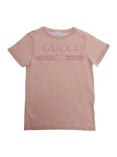 Tricou Gucci roz din bumbac