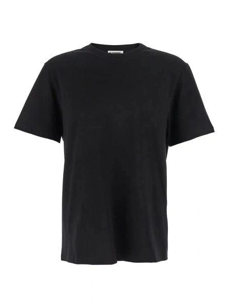 Tricou Jil Sander negru din bumbac