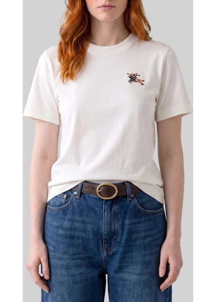 Tricou Knight Check Cotton T-Shirt