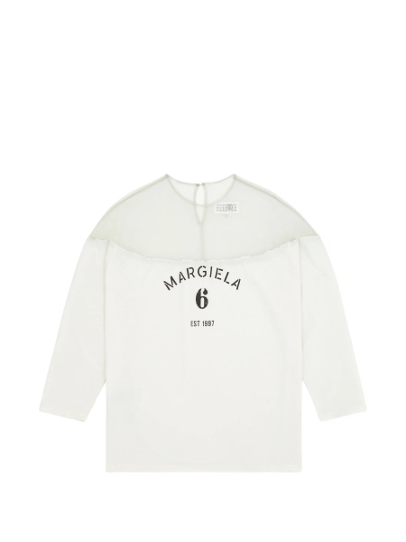 Tricou MM6 Maison Margiela alb